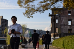 友達と写真撮りに平和公園へ。