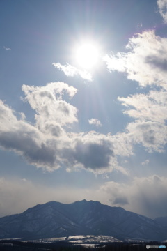 日高山脈より注ぐ光