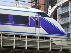 東武鉄道、スペーシア＠隅田川の鉄橋にかかる（３）