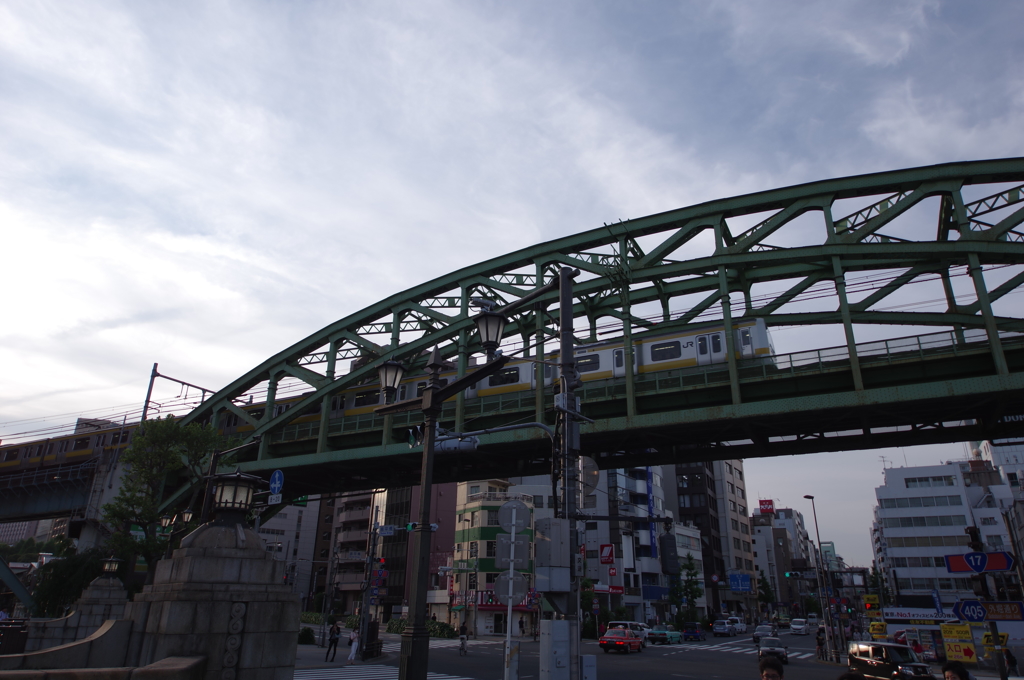 昌平橋の鉄橋