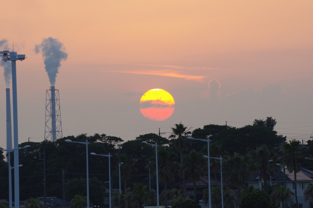 2016.6.14_宇部空港夕日
