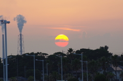 2016.6.14_宇部空港夕日