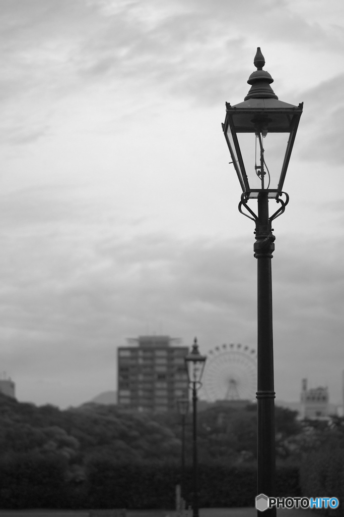 街灯のある風景