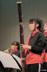 尽誠学園吹奏楽部ミニコンサートにて。