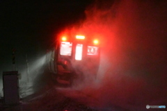 吹雪の磐越西線