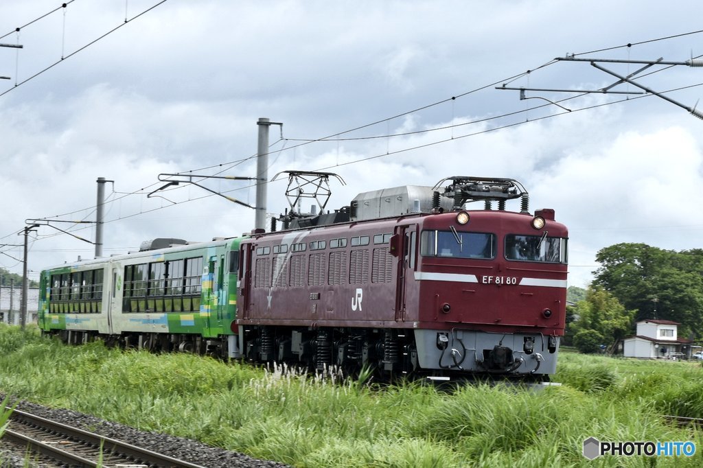 風っ子配給  EF81-80牽引