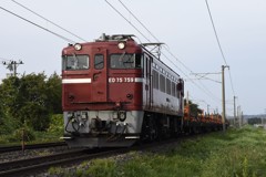 10/1 工臨  ED75 759+チキ6B