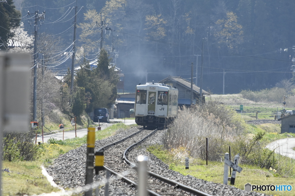 春の磐越東線を行く