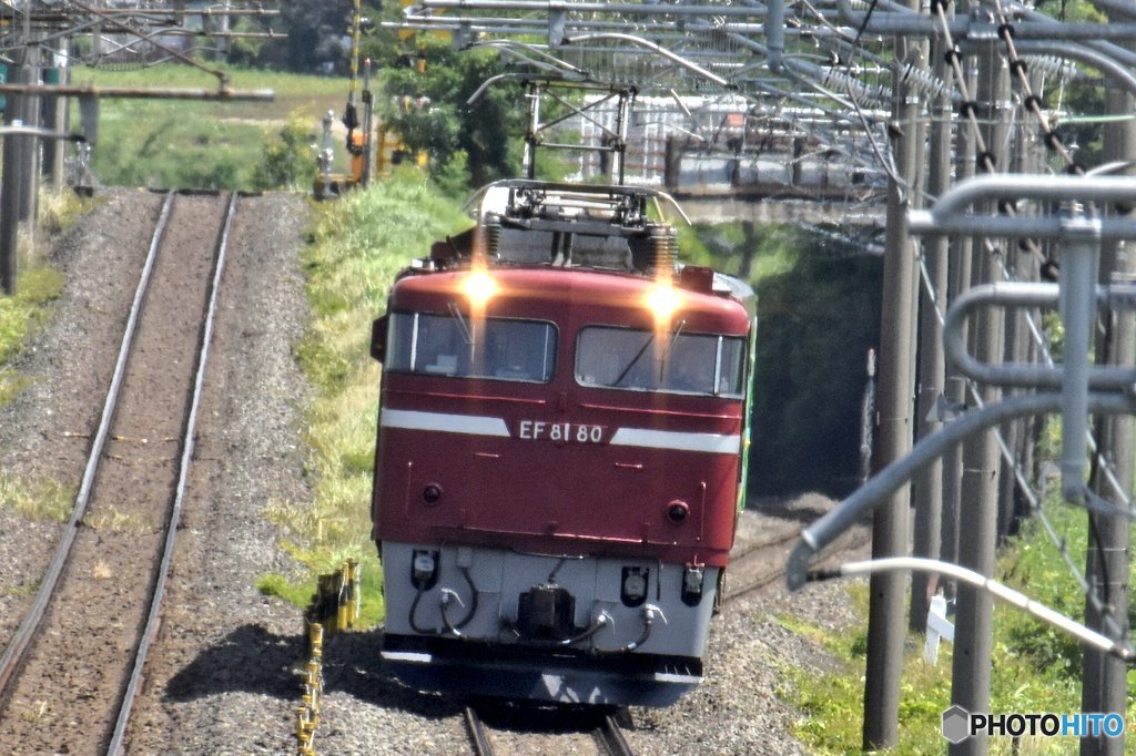 風っ子配給 EF81-80牽引