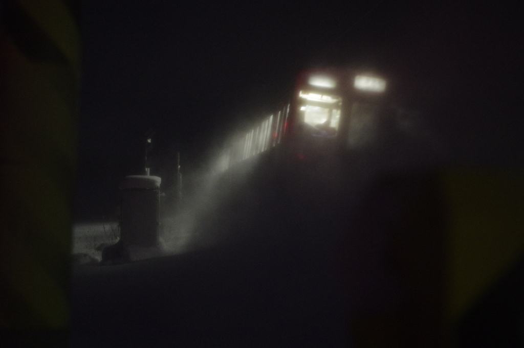 雪夜の磐越西線