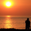 伊良湖岬夕日
