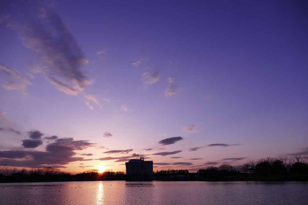 つくばの夕日2