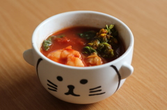 春のトマトスープ