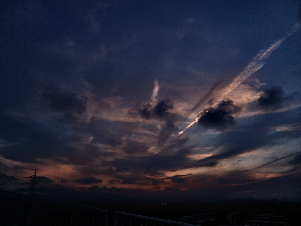 町田ヨドバシカメラ屋上 夕空3