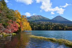 秋のオンネトー