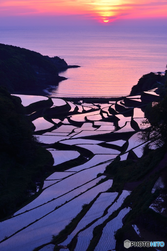 浜野浦の夕日