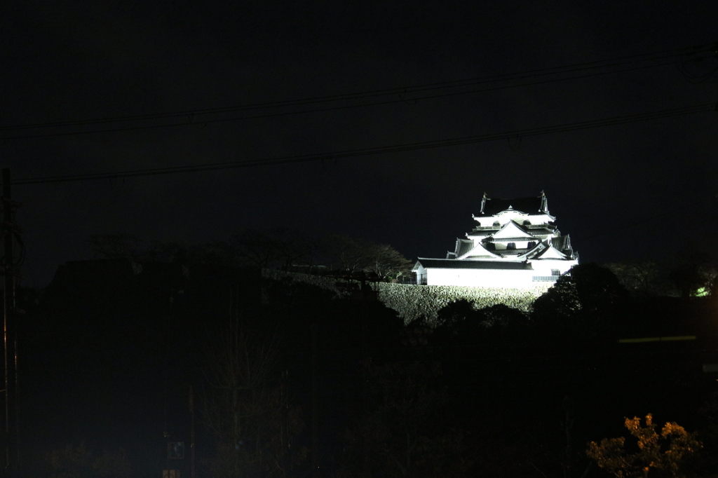 ライトアップ彦根城