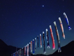 星空へ向かって