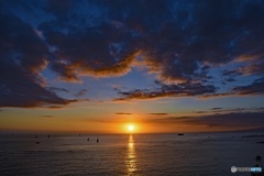 ハワイの夕陽2