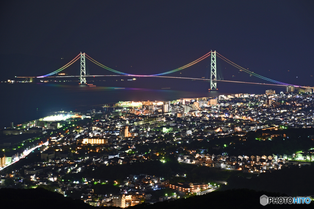 明石大橋1　須磨浦山上遊園より