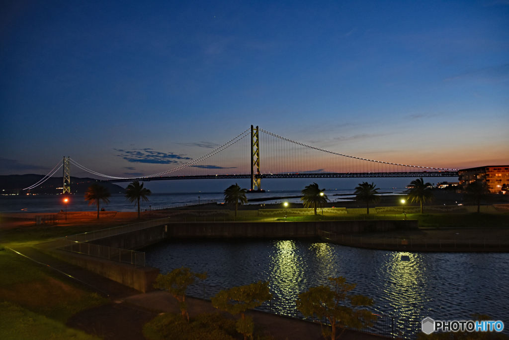 明石大橋　夜景
