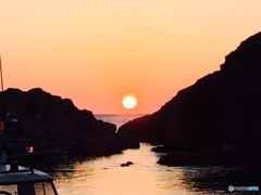 出雲 日御碕での夕陽