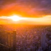 新宿の夕陽