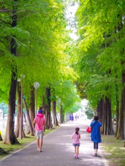 公園にて