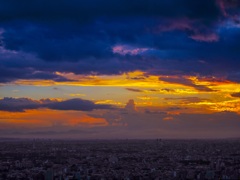 新宿の夕陽2