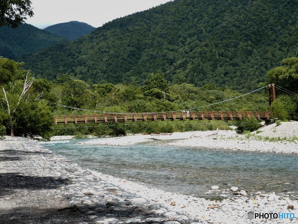 上高地　明神橋