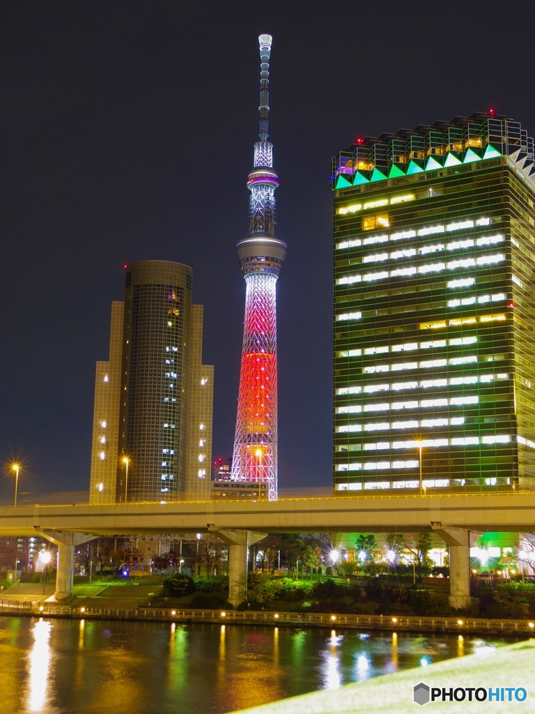冬のスカイツリーin浅草