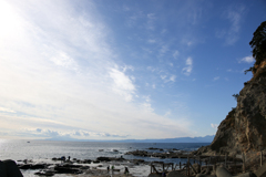 爽やかな午前中の冬の江ノ島