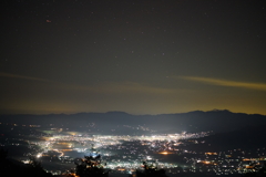 陣馬形山からの夜景