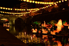 鯉と眼鏡橋