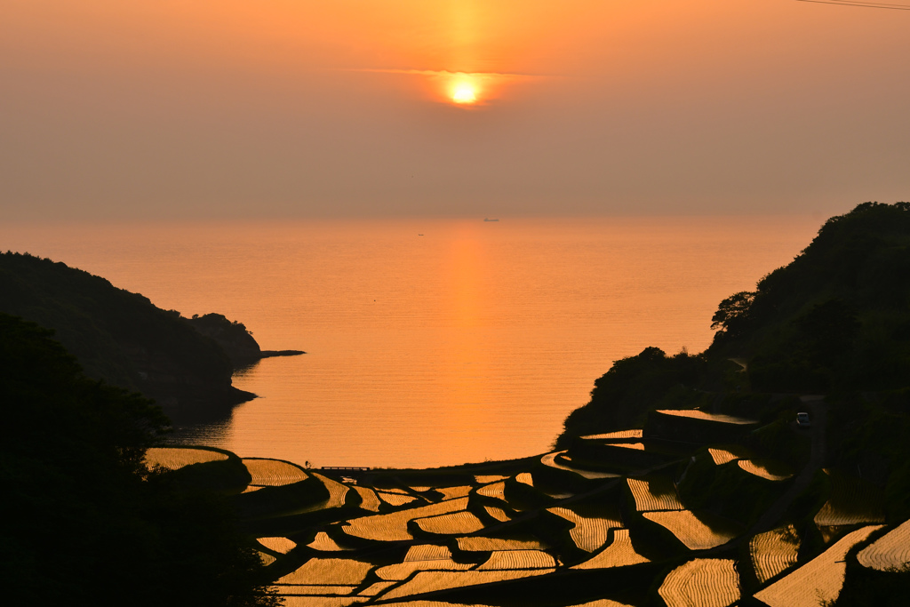 浜野浦の夕日