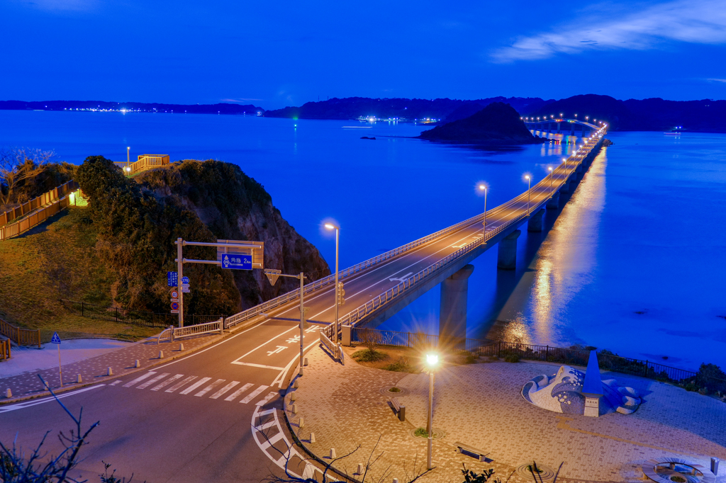 角島大橋夜景01 By Yoshi Id 写真共有サイト Photohito