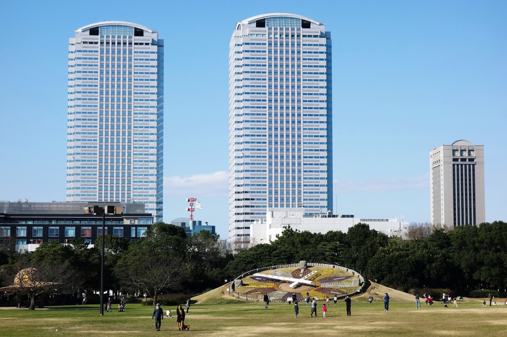 花時計のある公園