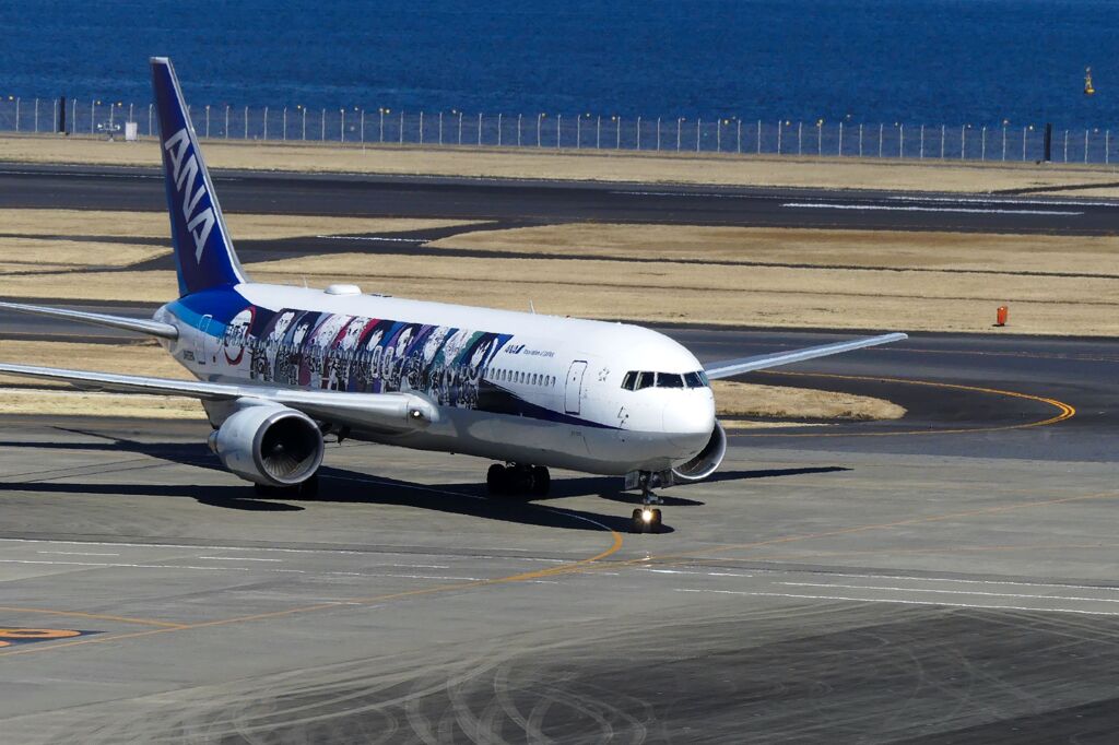 駐機場の風景(進入機)