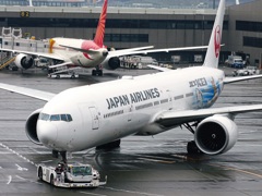 雨の空港　