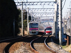 線路がある風景
