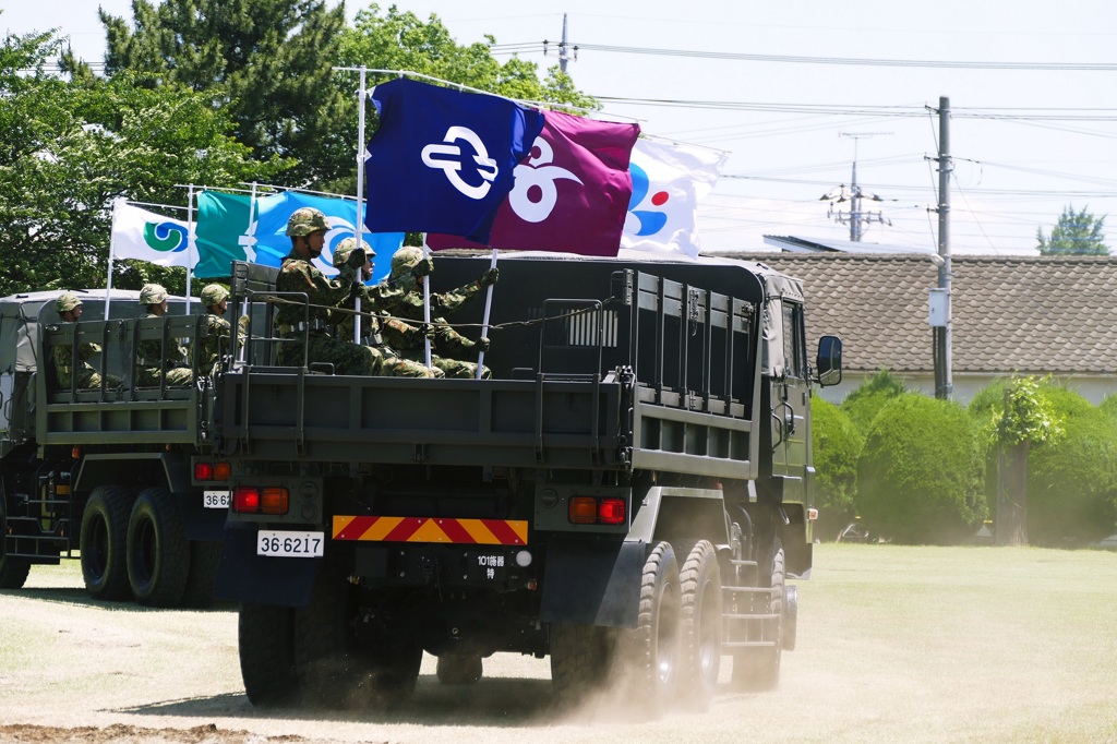 古河の部隊旗