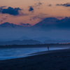 辻堂海岸の夕暮れ