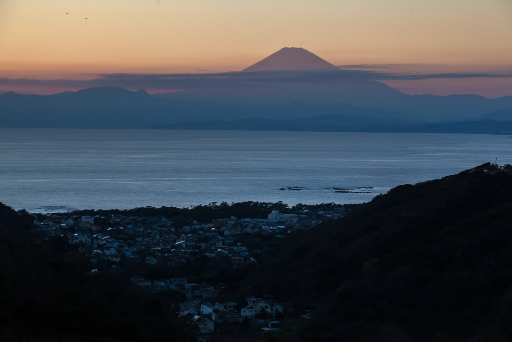 2016年最後の夕富士