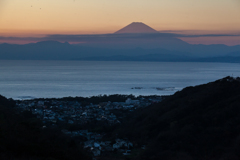 2016年最後の夕富士