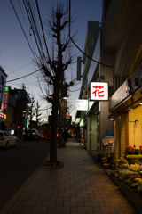 夕刻の店先