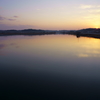 印旛沼の夕景