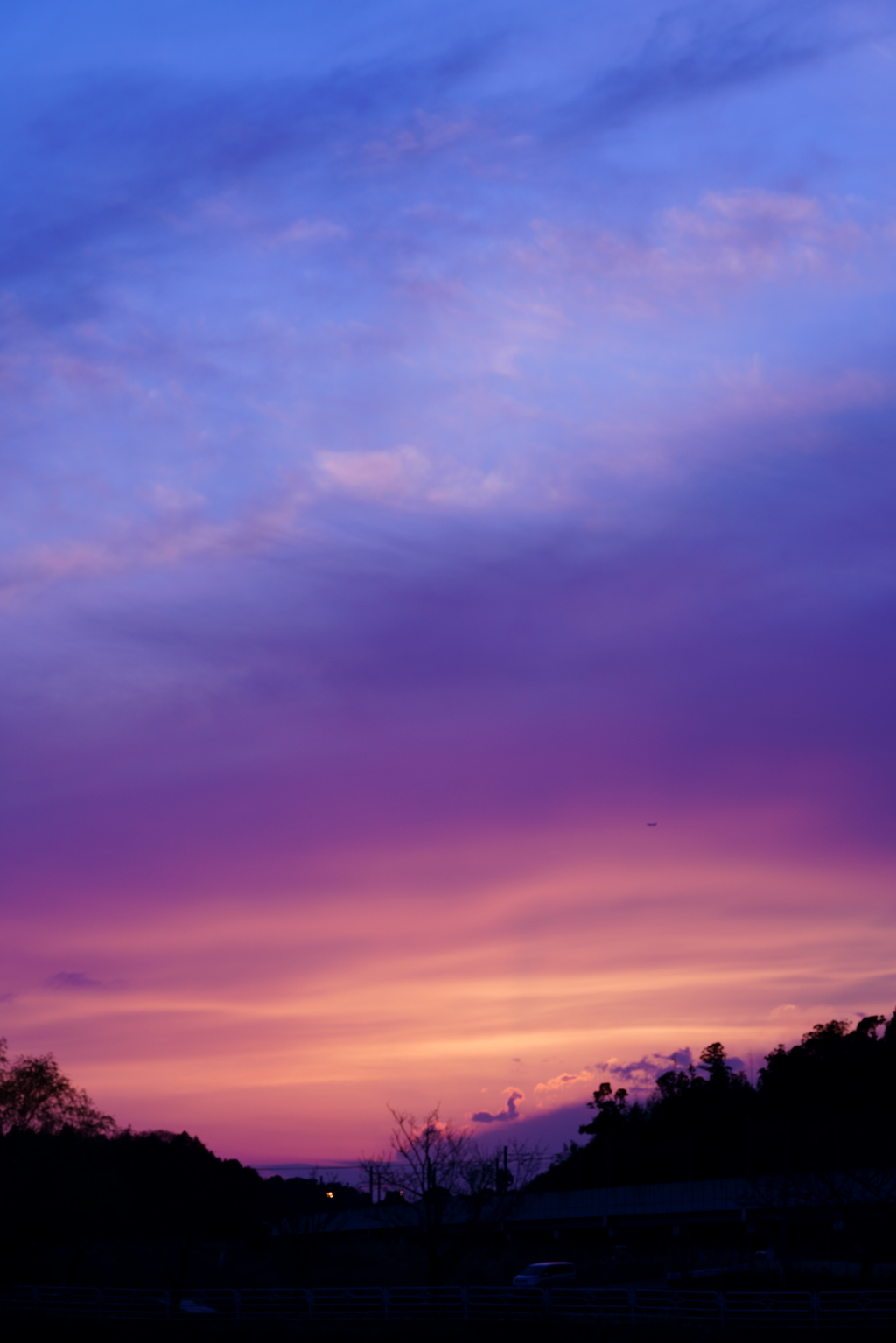 今日の夕空