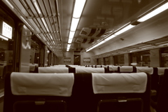 昭和の車内