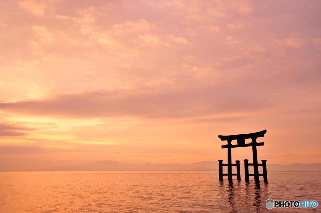 琵琶湖の朝