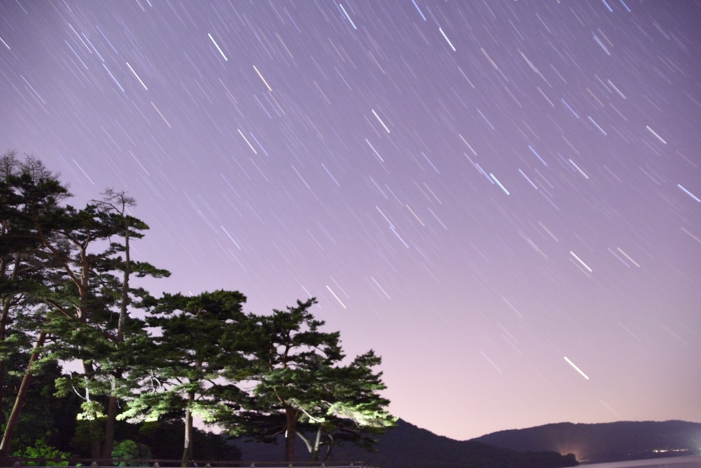 初夜空